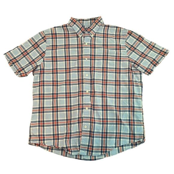 Lands' End Other - Lands' End Men's Short Sleeve Traditional Fit Shirt Size 16-16.5 Multi C…​
